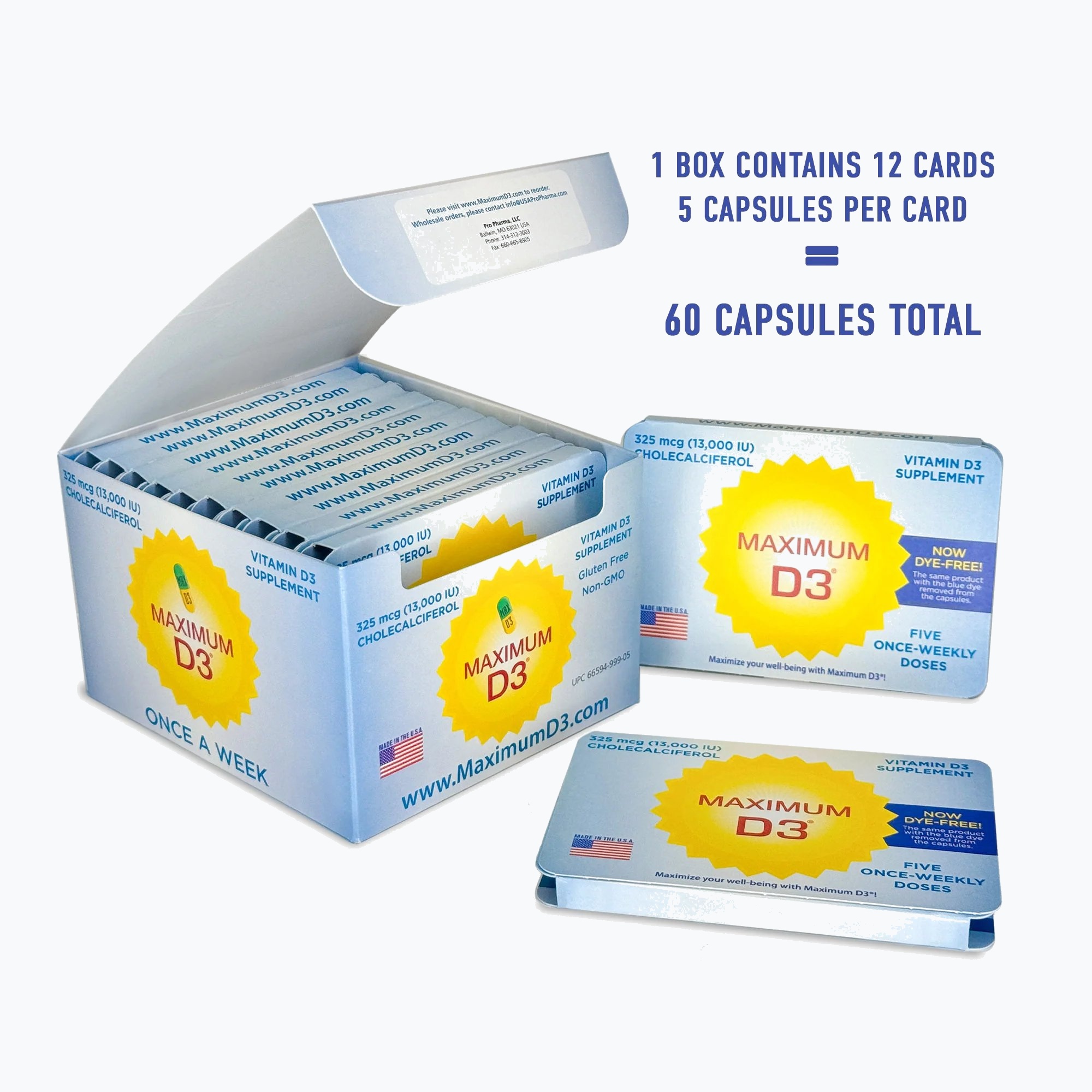 Maximum D3 Vitamin D3 Supplement - box view