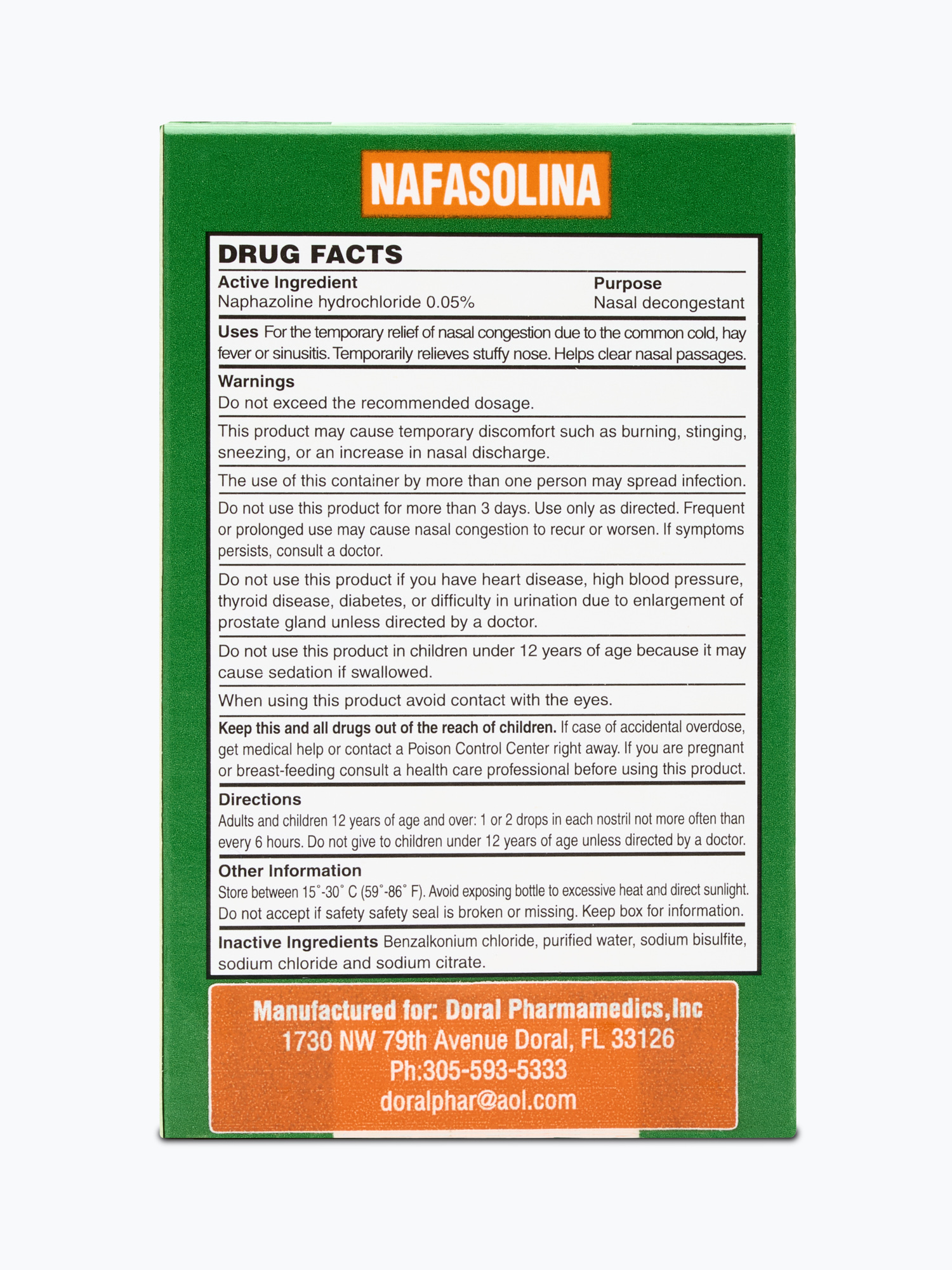 Nafasolina Nasal Spray - view 3